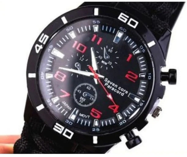6in1 Survival Compass Paracord Watch