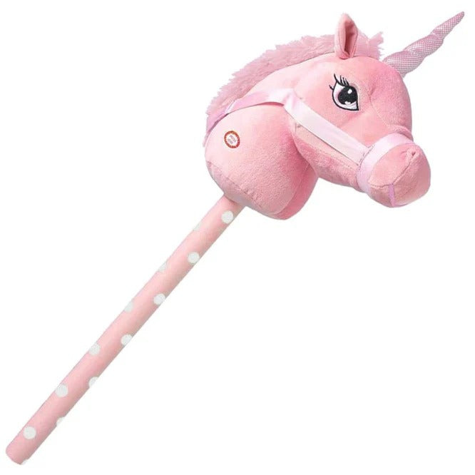 Kids Hobby Horse or Unicorn with Galloping Neighing Sounds Classic Childrens Toy