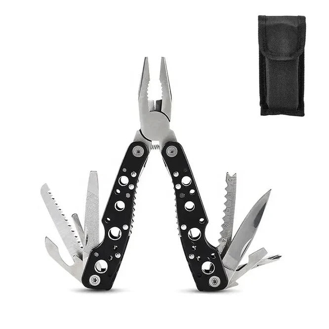 Multi Function Survival Tool Kit Stainless Steel Multitool Folding Plier For Camping