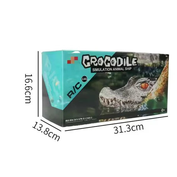 RC Boats Ship Novelty Toys Simulation Crocodile Head 2.4G Remote Control Funny Alligator Kids Children Electric Spoof Prank Gift