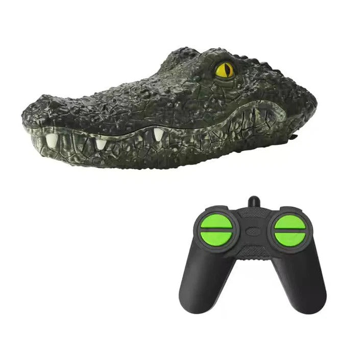 RC Boats Ship Novelty Toys Simulation Crocodile Head 2.4G Remote Control Funny Alligator Kids Children Electric Spoof Prank Gift
